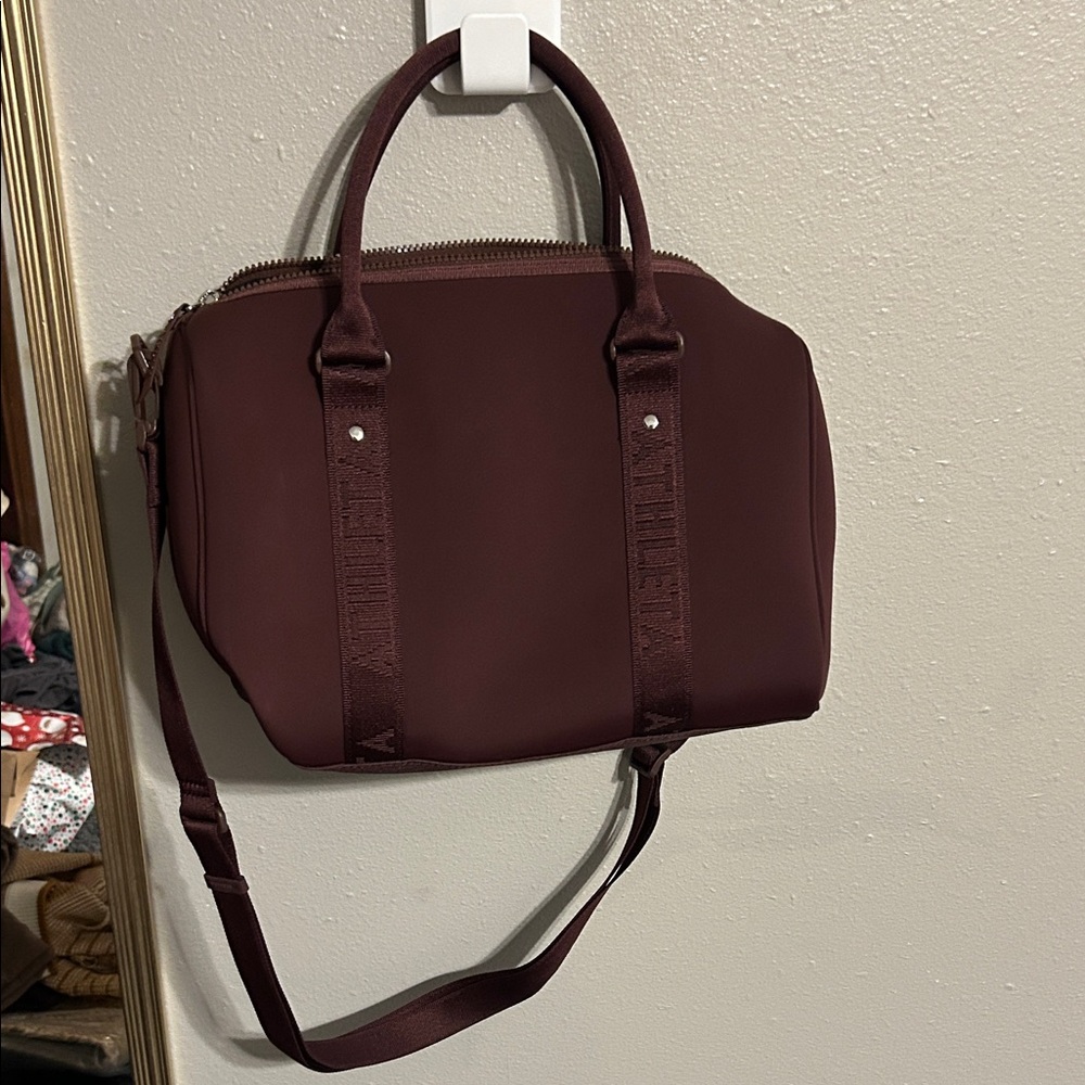 Athleta Burgundy Shoulder Bag